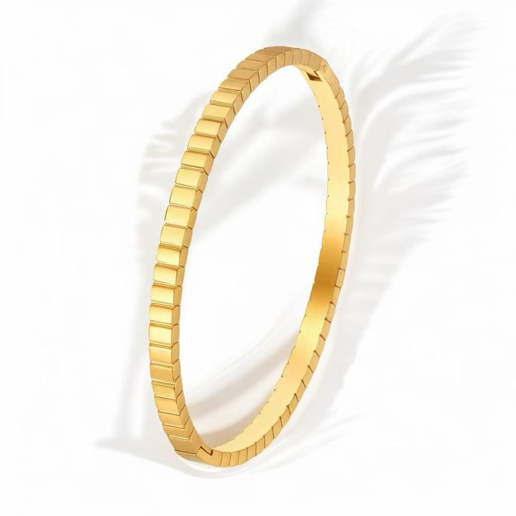 Bracelet Girls Niche Titanium Steel Jewelry Premium Sense Ins Wind Nail Opening Jewelry
