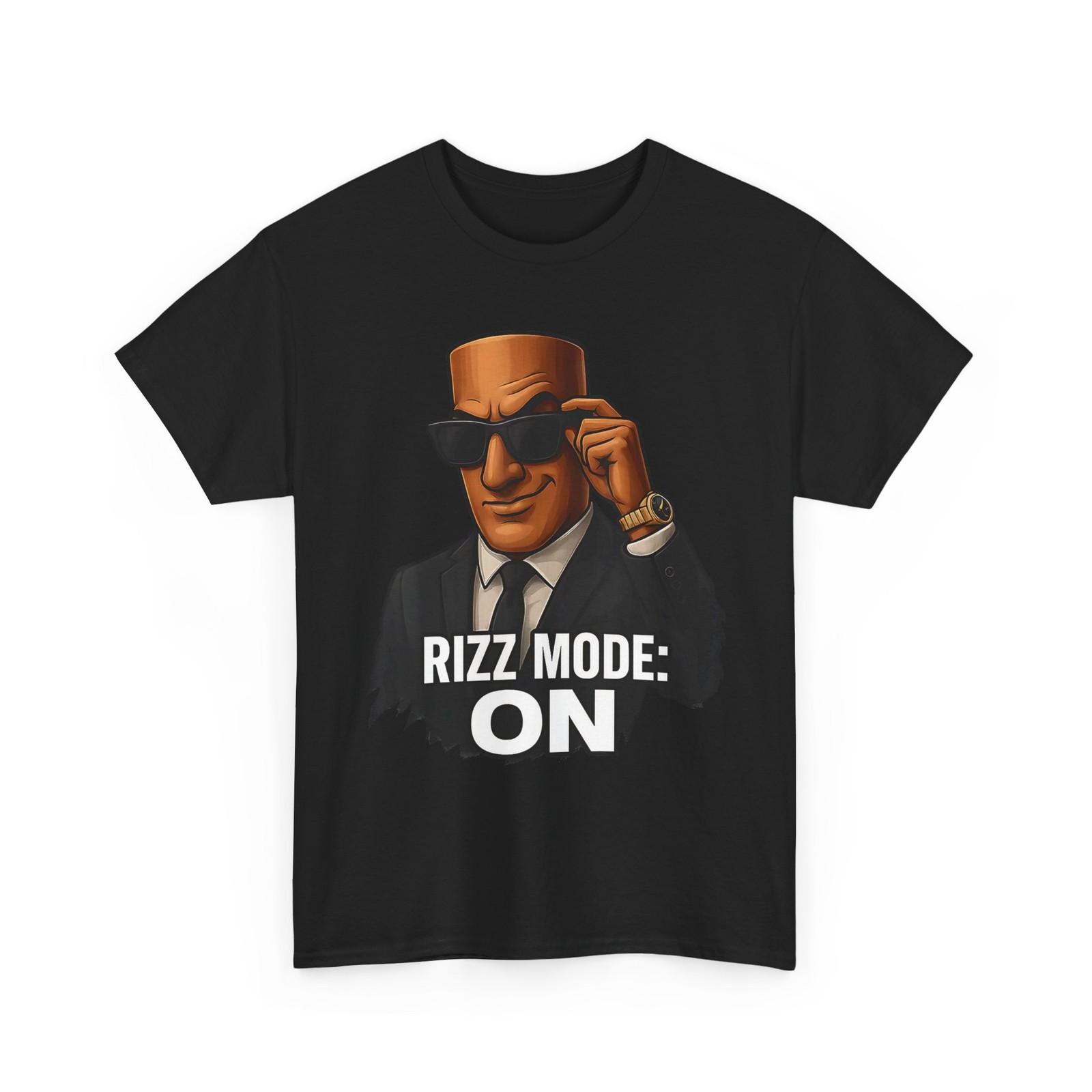 Italian Brainrot Meme Tung Tung Tung Sahur Rizz Mode On Funny T-Shirt S