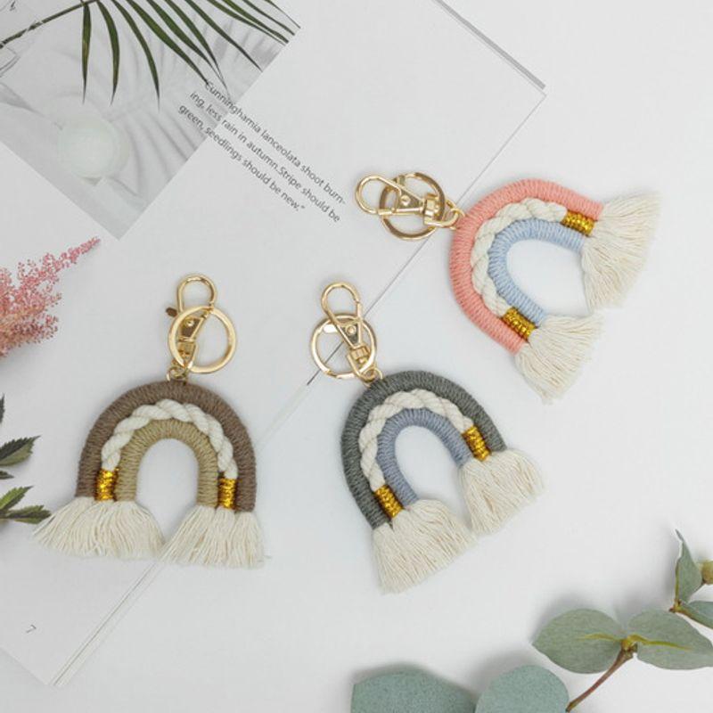 

LALA Rainbow Rattan Charm B_3color PINK