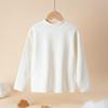Kids' Fleece-Lined Cotton Turtleneck Sweatshirt - Warm Autumn/Winter Layer