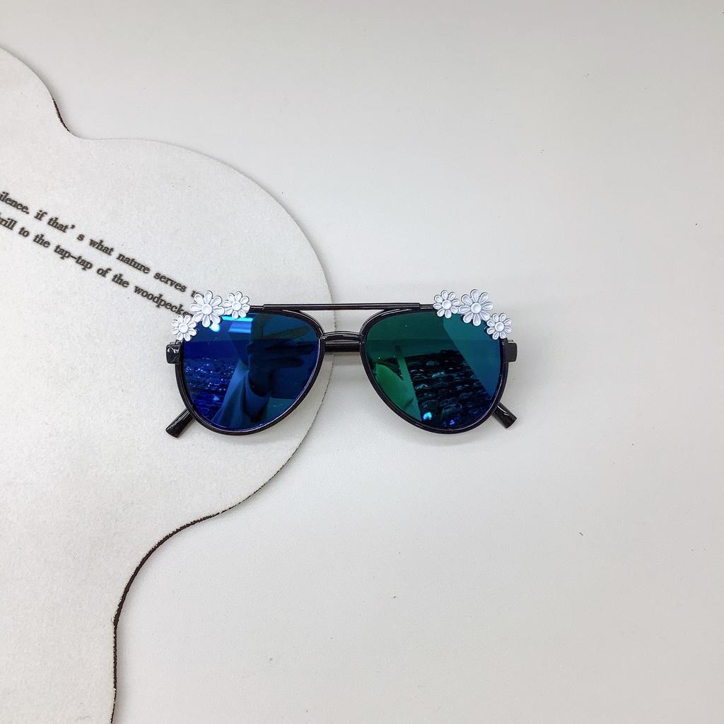 Mode Barnsolglasögon Söta Lilla Tusensköna Flickor Solskydd UV-skydd Solglasögon Pojkar Glasögon Trend