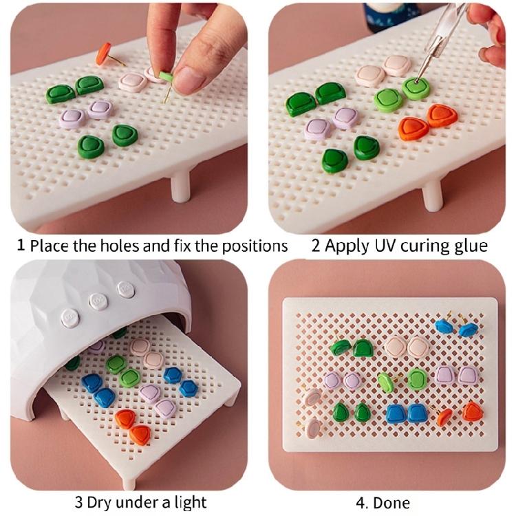Clay Earring Drying Rack Manual Positioning Bracket for Hole Alignment Quick Drying and Compact Storage