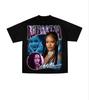 Unisex Damen Baumwoll T-Shirts Mode Sängerin RIHANNA T-Shirt Nummer Lässig Kurzarm Rundhals Kleidung Lockere Oberteile Trend YK