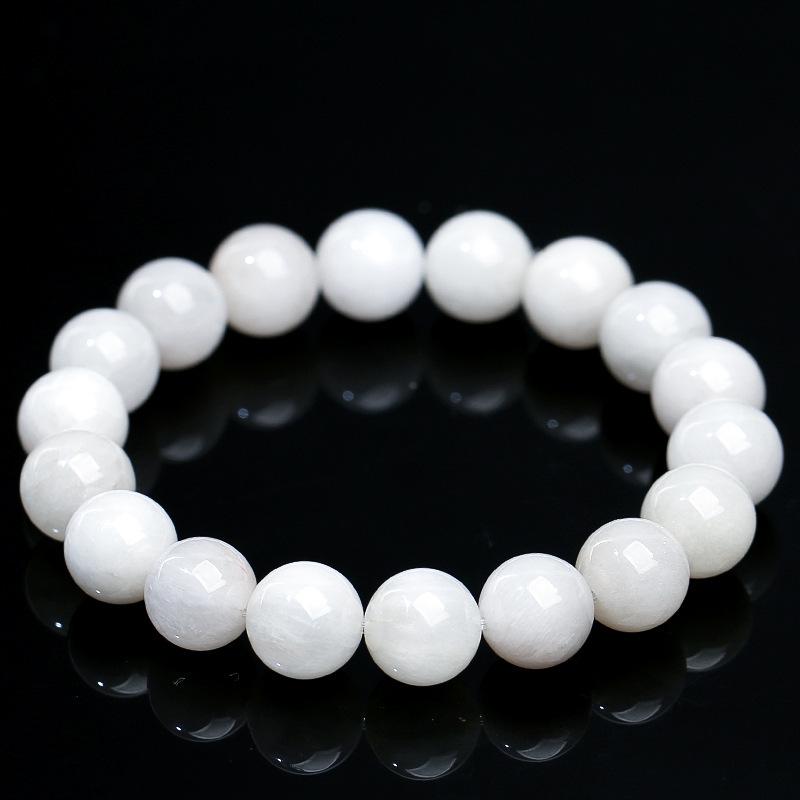 Hongxirui Crystal White Rabbit Hair Rutilated Quartz Bead Bracelet