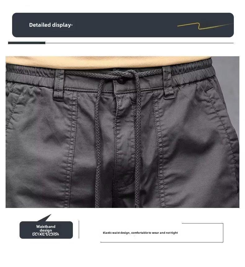 2023 Men's Tapered College Style Casual Overalls – Spring/Autumn Outdoor Sports Trend