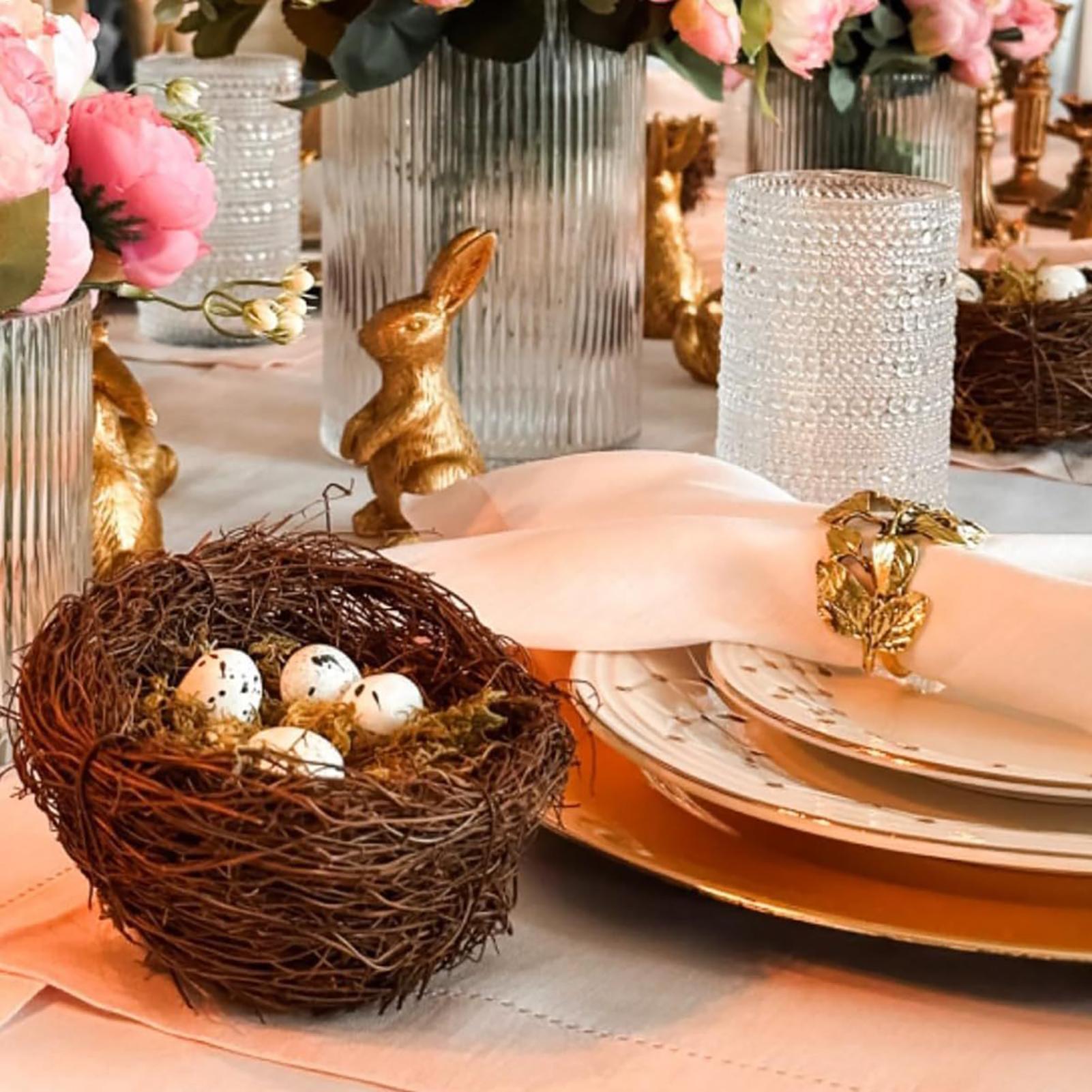 

Birds Nest 17 Pieces Natural Handmade Rattan Woven Decor Fake Bird Nest For Outdoor Garden Home Table Trees Plant Courtyard Barn China Mainland