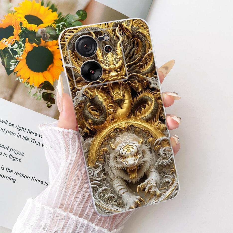 For Xiaomi Mi 13T Pro 5G Case Luxury Butterfly Tree Painted Cover Soft Silicone Phone Case For Xiaomi 13T Pro Mi13T Pro 5G Shell