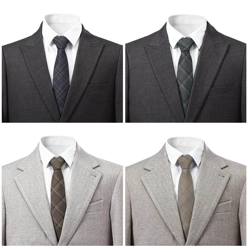 [YFFUSHI] Business Necktie for Men, 7.5cm Wide, Washable, Easy Care, Thick, Suitable for Graduation Ceremonies, Coming-of-Age Ceremonies, Job