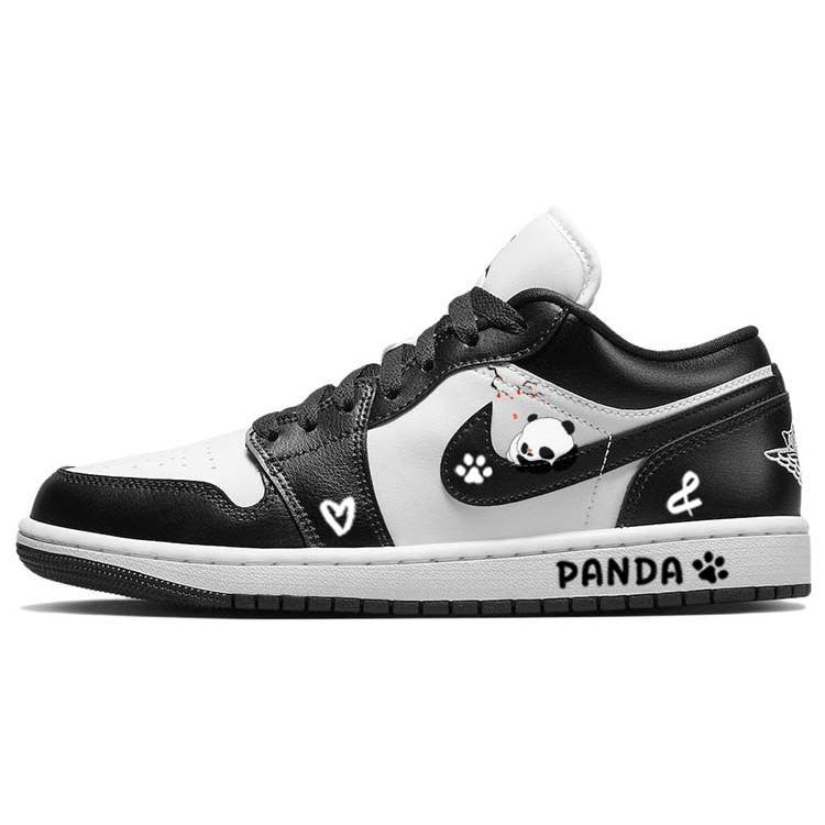 Jordan Air Jordan 1 Vintage Basketball Shoes Women's Low top Black/White DC0774-101(Team56-)