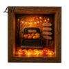 Decorative Seasonal Lights Halloween Lighted Frame Ornaments Light Up Shadow Box Warm Atmosphere LED for Home Living Room Bedroom Decor Ornaments