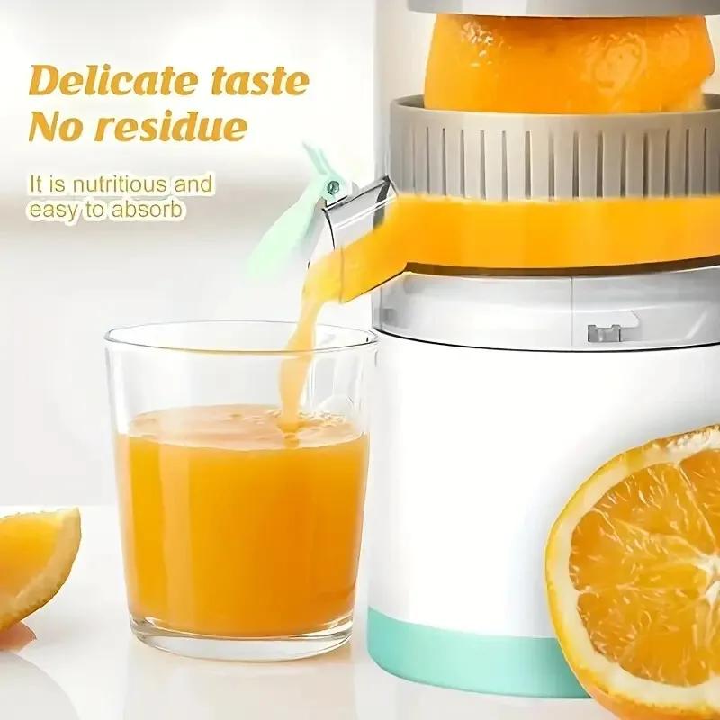 New Portable USB Rechargeable Juicer, Efficiently Separates Pulp for Orange, Lemon, Watermelon, A Must-Have Fresh Juice Tool