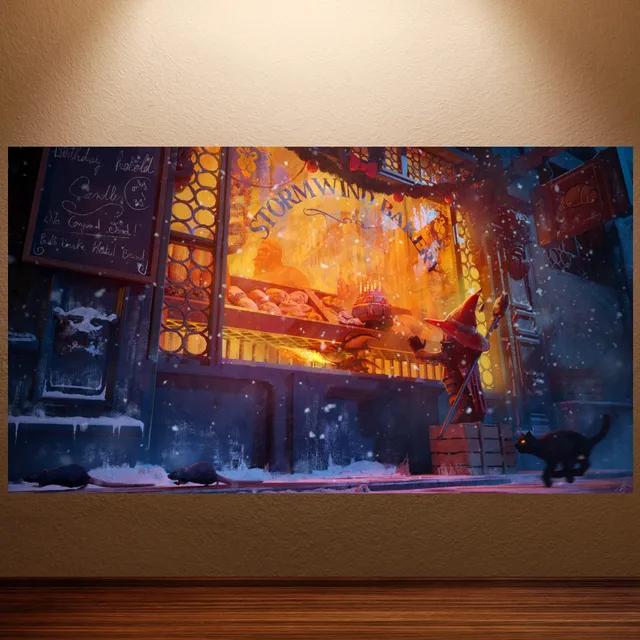 World of Warcraft Retro Canvas Poster Classic Game Wall Art for Game Room Decor Wall Sticker Painting