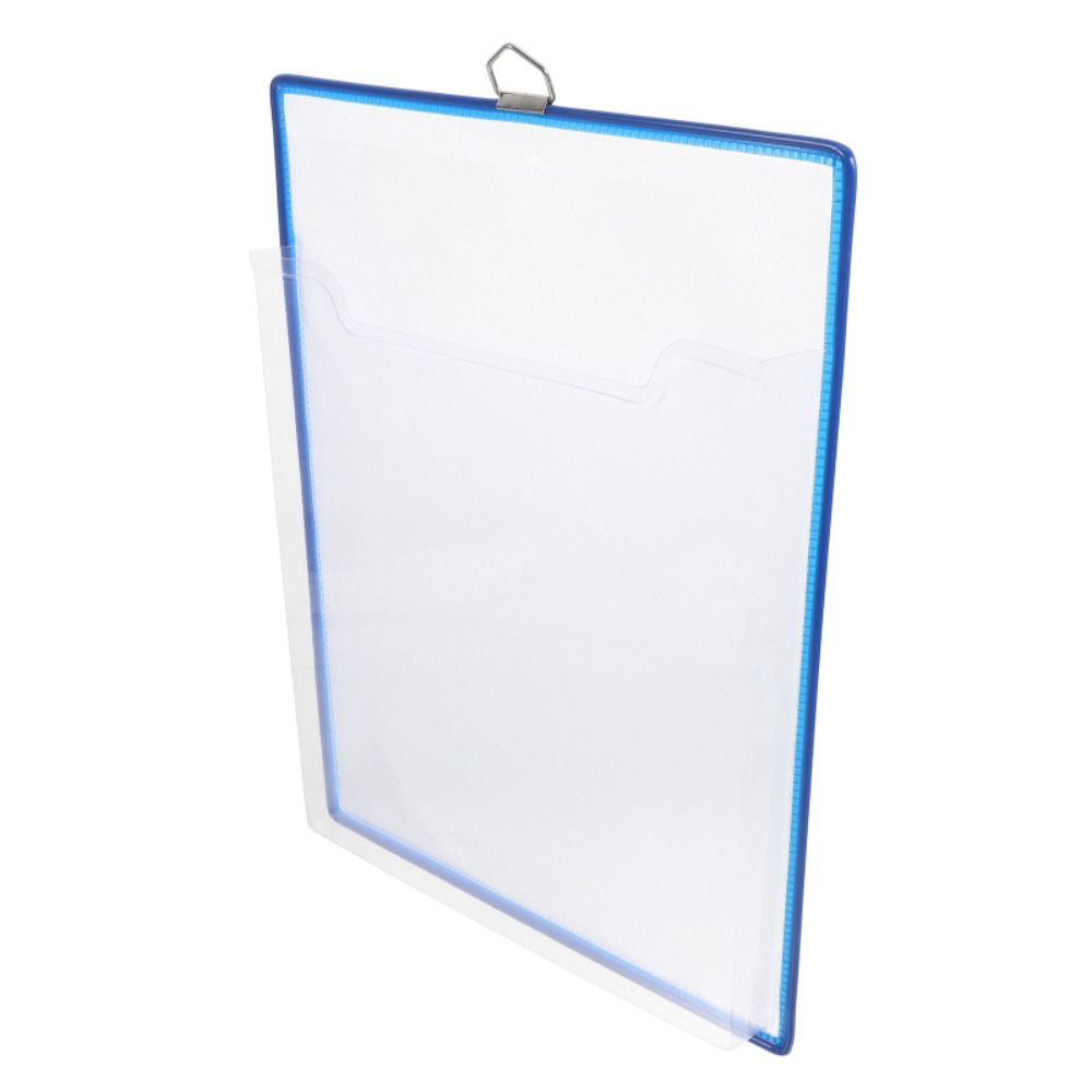 Wall Hanging File Folder Plastic Document Storage Bag Portable A4 Receipt Organizer Home