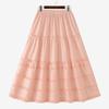 ZANZEA Women Casual Elastic Waist Solid Color Loose Long Skirts