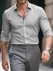 Bolubao New Men Shirts Fashion Long Sleeve Casual Solid Color Elastic Male Wedding Dress Shirt