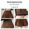 Women's High Waist Corduroy A-line Wide Leg Shorts - Autumn/Winter 2025 Collection