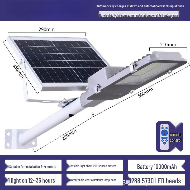 Solar Sensor Street & Courtyard Floodlight