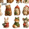 Advent Calendar for Kids Woodland Animal Calendar, 24-Day Christmas Countdown Set with Forest Festive Party Favors Children Critter Ornaments,