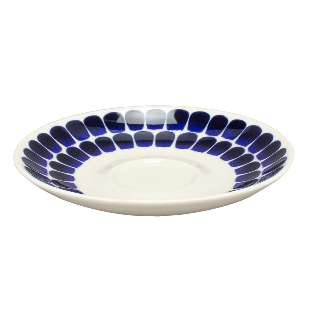 Arabia Tuokio Saucer, 17cm, White/Blue, Medium Plate, Porcelain, Finnish, Scandinavian, Gift, Item No. 1005551 / Item No. 6411800083812
