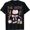 Vintage Coquette Schleife Ästhetik Nageldesigner Nageltechniker T-Shirt