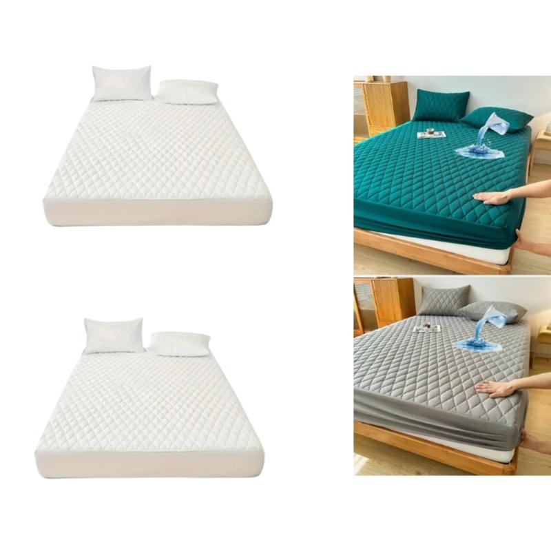 Premium Waterproofs Mattress Protector Hypoallergenics Mattress Cover with Breathable Quilted Design Deep Fitted Sheet