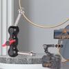 Double BallHead Adapter Super Camera Clamp Mount 1/4inch and 3/8inch Threads for Cameras LED Lights Microphones
