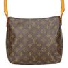 Used Shoulder Bag Looping MM M51146 Monogram/Nume Leather Brown Popular