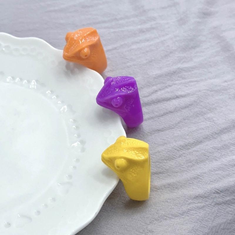 Mode Bunte Bonbonfarbe Fingerring Tier Eidechsenmuster Harzring Persönlichkeitsschmuck Für Unisex Accessoire Geschenk