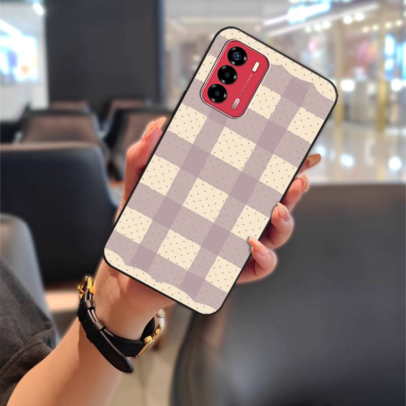 Graffiti Phone Pouch Phone Case For ZTE Blade V40 Vita/A72 Soft case Full wrap Back Cover Cute Animals Anti-knock TPU