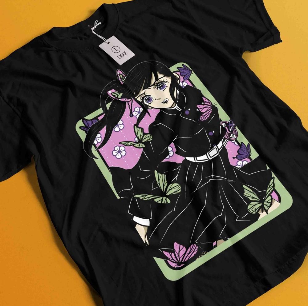 

Demon Slayer Shirt Kanao Tshirt Tanjiro T-Shirt Muzan Doma Tee Inosuke Zenitsu S