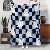 Halloween Ghost Pumpkin Skull Flannel Blanket Throw Blanket Nap Blanket Party Decor Horror Gift Skin Friendly Reversible