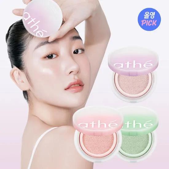 athe Vegan Relief Lighting Tone Up Sun Cushion SPF50+ PA++++ 12g Rosy Petal