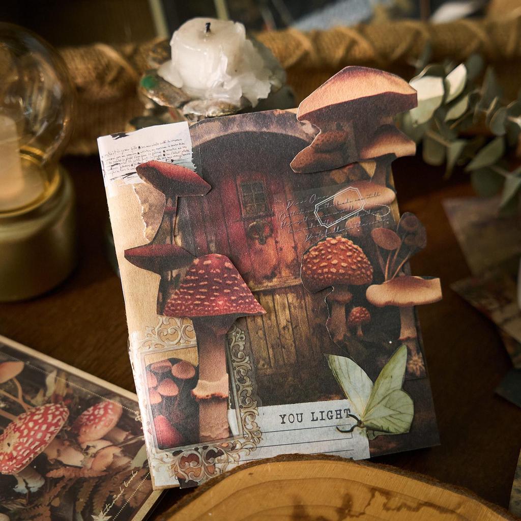 Retro Ins Style Journal: Green Field Past Series Decorative Paper