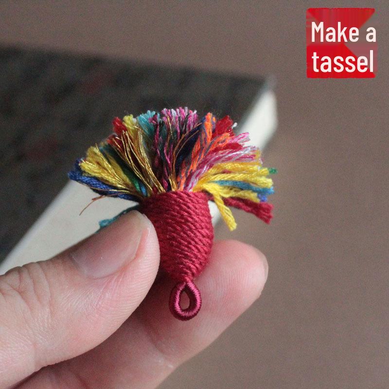 DIY Tibetan Ethnic Style Colored Cotton Tassels