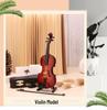Mini Violin Model - Musical Instrument Decor Gift for Friends, Birthday, or Christmas