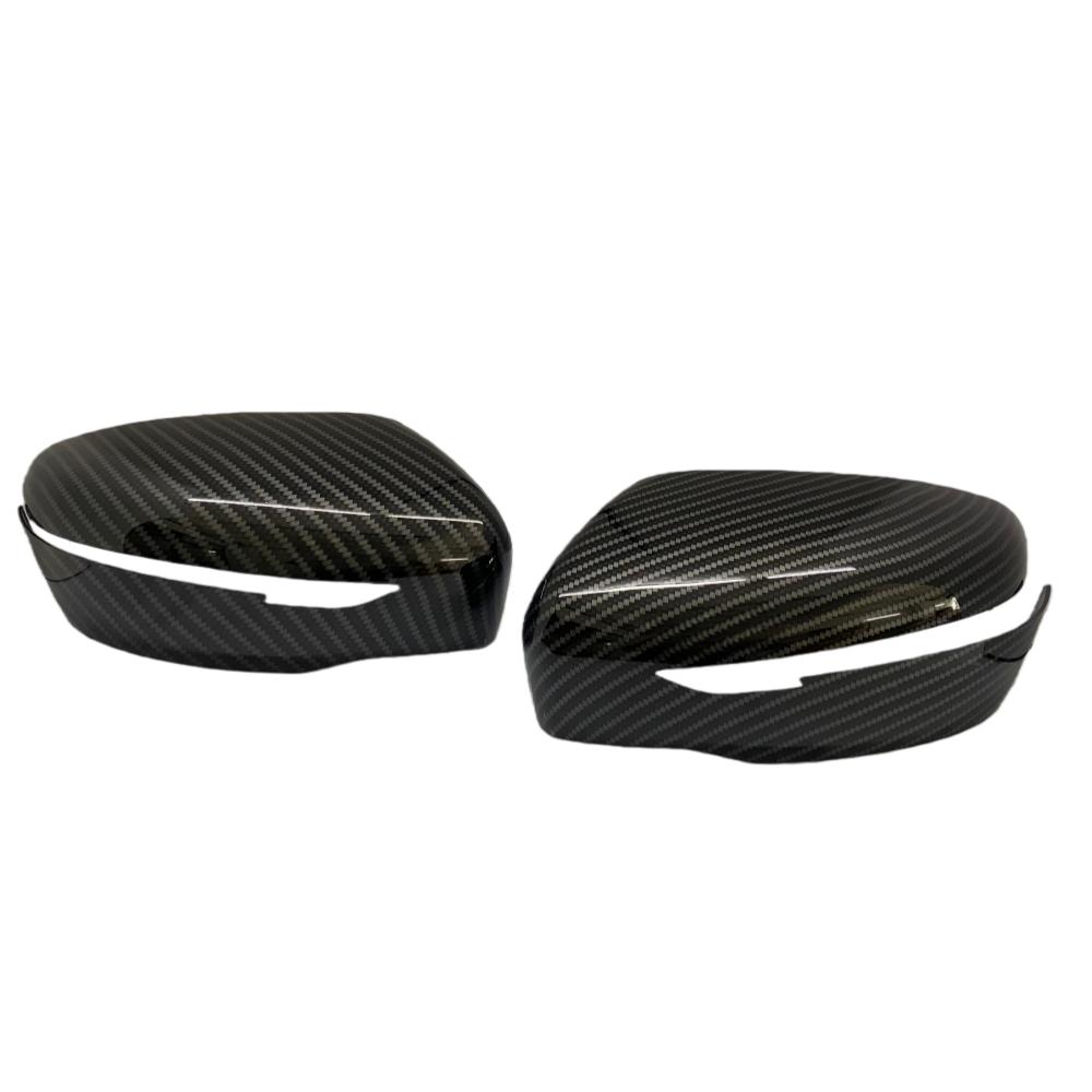 Door Mirror Cover For Nissan Qashqai J11 X-Trail T32 Rogue Sport 2014- Carbon Fiber Glossy Black Car Rearview Accessories