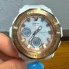 Used CASIO BABY-G White X Rose Gold Wristwatch, Beautiful Item