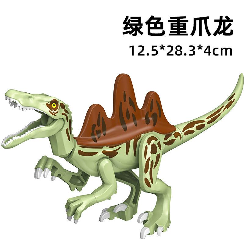 Children Simulation Dinosaurs World Velociraptor Raptor Building Blocks Tyrannosaurus Assemble Model Puzzle Montessori Boy Gift