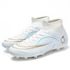 New High-Top Football Shoes For Boys And Girls With Broken Tf Nails For Adult Games, Long Nails For Training, And Grass Sneakers.