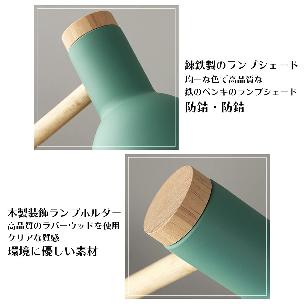 GOLWIS LED Stand Lamp with Bulb, Warm White, Nordic Design, Indirect Lighting, Desk Lamp, Table Lamp, Tabletop Lamp, Shade Lamp, Warm White, Study