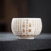 Sheep Fat Jade White Porcelain Tea Cup Hundred Blessings Heart Classic Master Cup Personal Tea Bowl Coffee Kung Fu Teaset Gift