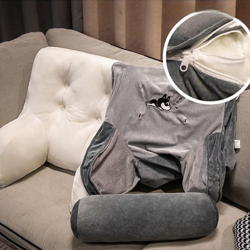 Cartoon Backrest Cushion Lumbar Support Pillow Triangle Reading Pillow Soft Headboard Cushion Can Be Disassembled Washed Office Rest Mat