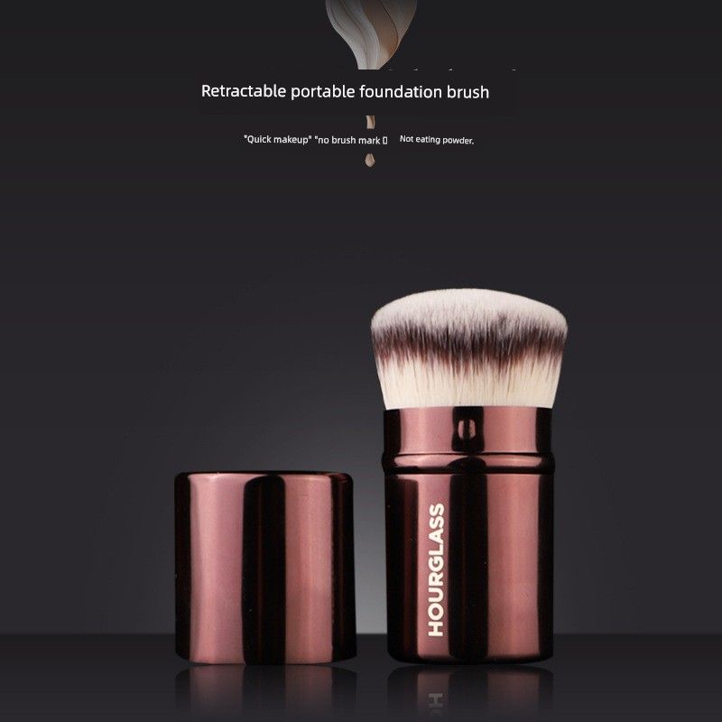 

Portable Powder Foundation Brush Portable Retractable Foundation Aluminum Tube Beauty Makeup Tool Cangzhou Makeup Brush HG short telescopic brush