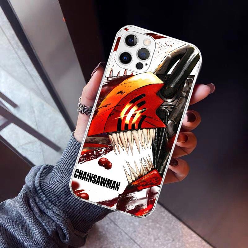 C-Chainsaw Mans Denji Phone Case For iPhone 17 Air 11 13 Mini 14 15 Plus 16 12 Pro Max 16E SE 7 8 Pattern Soft TPU Back Cover 1