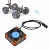 Metal 504 Motor ESC Cooling Fan Heat Sink RC Car Accessory Upgrade Parts (Orange Black)