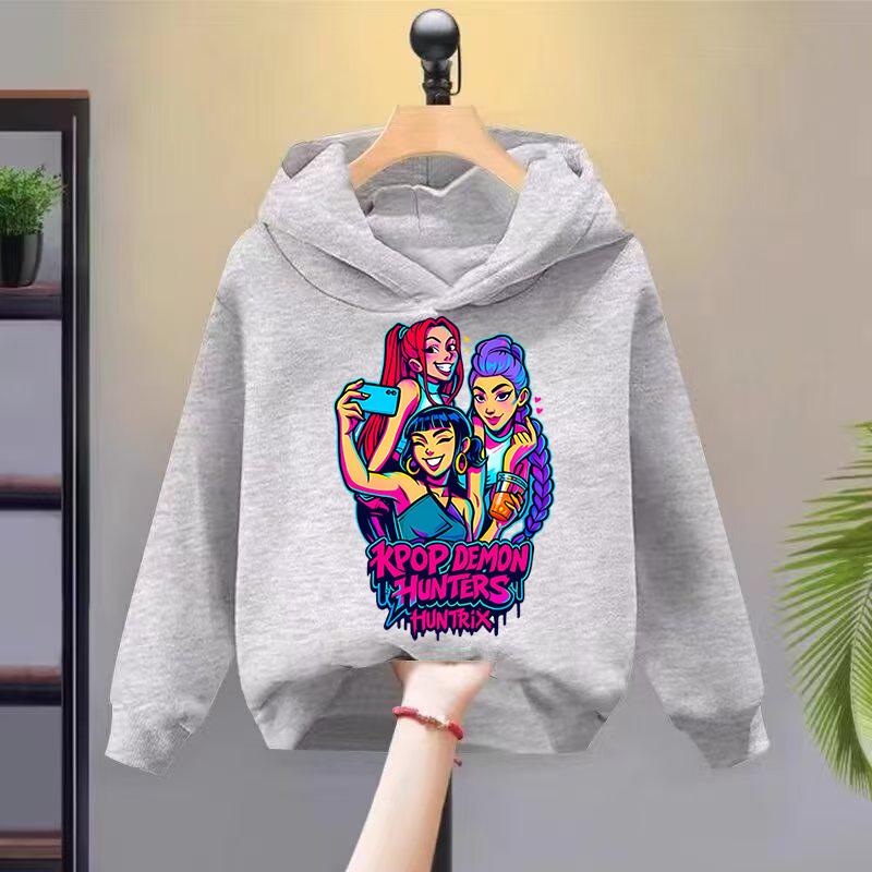 

Hoodies Sweatshirts Girls Casual Comfortable Hoodies Printed Patterns Stylish Sweatshirts Versatile Versatile 160 серый