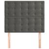 Maison Exclusive - Tête de lit Gris foncé 90x5x118/128 cm Velours