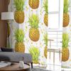 Ananas Handmålade Tyll Gardiner Vardagsrum Kök Chiffong Gardin Sovrum Balkong Skir Gardin Mode Heminredning