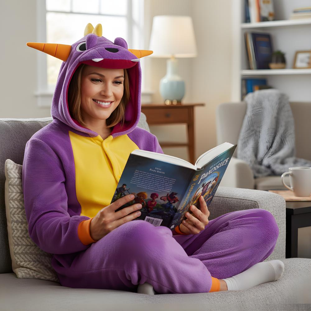 Onesie Kigurumi Pajamas Spyro Costume Disguise : 175-185Cm