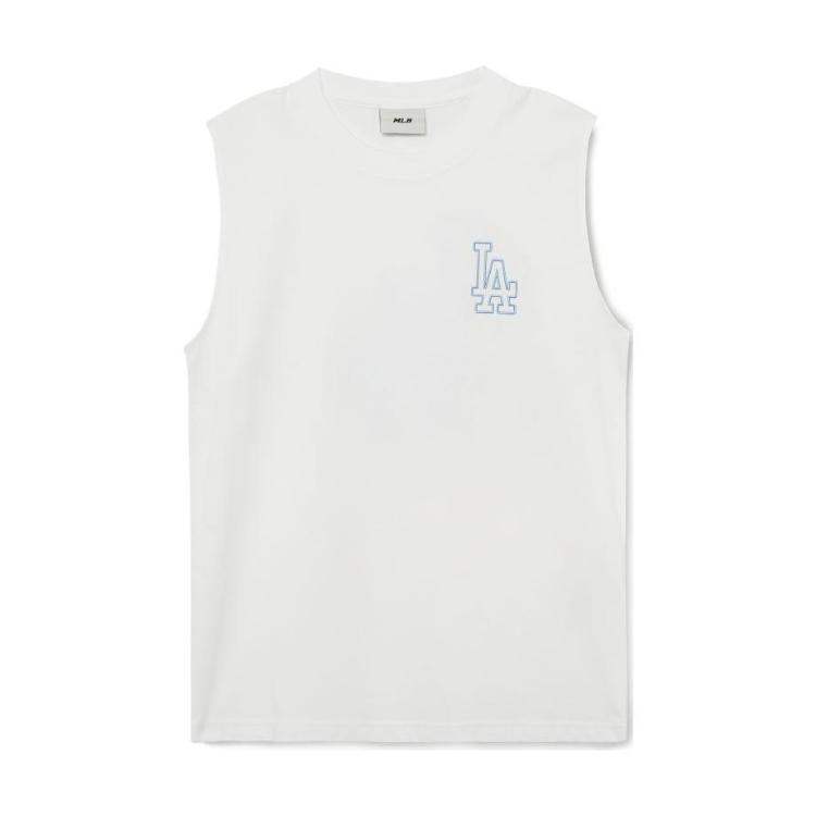 MLB Tank Tops Men s White Crew Neck Thin Straight Fit 3ATKB0533-07WHS S
